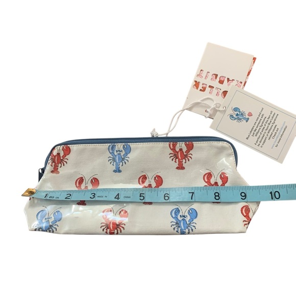 🦞 NWT small Roller Rabbit Lobster Print Cosmetic Pouch. RARE 🦞 - Picture 6 of 10